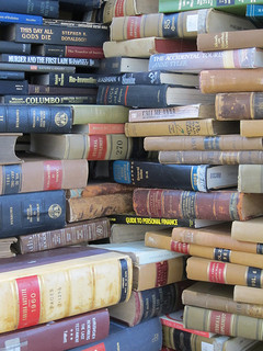 piles of books