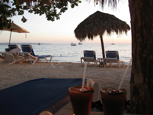 cocktails by the ocean